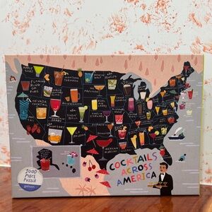 Galison Cocktails Across America - 1000 Piece Puzzle